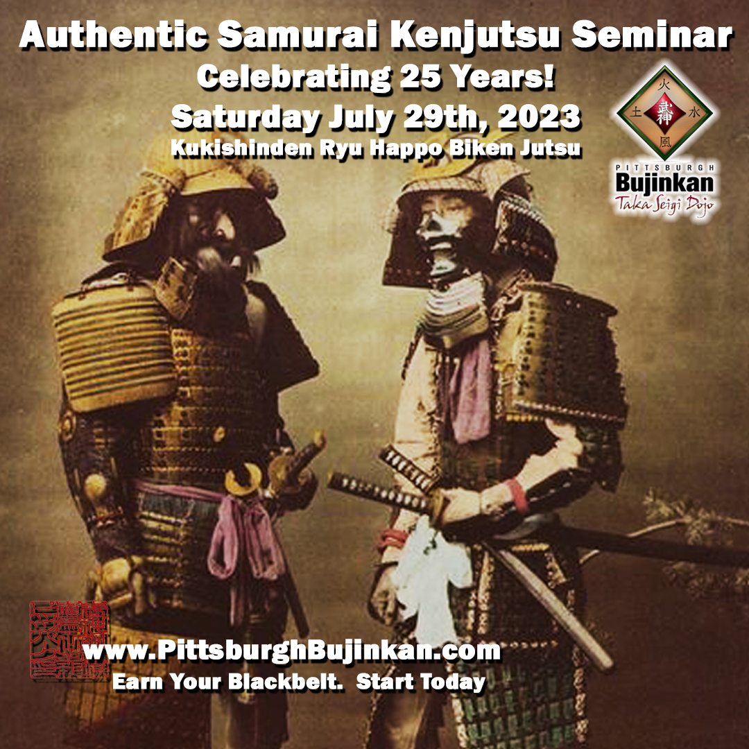 Authentic Samurai Kenjutsu Seminar and 25 Year Celebration