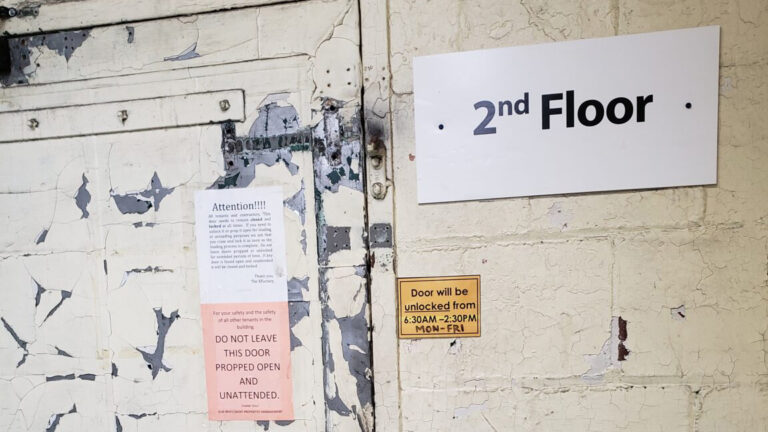 Pittsburgh Bujinkan Dojo Stairwell Door